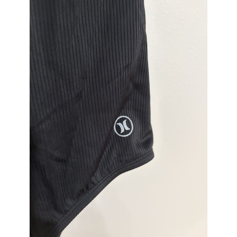 Hurley womens SWIMSUIT one piece black XXL stretch shelf padded bra EUC P80 - Picture 2 of 5